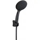 Kuchinox Punktduschset, Duschset schwarz, Brauseset mit Wandhalter