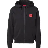 HUGO für Herren. 50447972 Daple Sweatshirt schwarz (L), Lässig, Baumwolle, Langarm, Nachhaltig