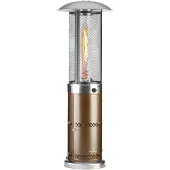 Blumfeldt Goldflame Deluxe Terrassenheizstrahler 36.000BTU/11kW mobil Edelstahl Bronze-Metallic
