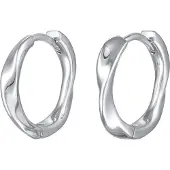 Elli Paar Creolen "Ohrringe Creolen Twisted Look Goldfarben", silber, Ohrringe, Damen, ohne Stein, Messing, Paar Creolen