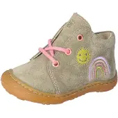Ricosta Kinder Schnürschuh oliv mit Regenbogen und Sonne 19
