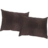 Wirth Dekokissen "Riccia" Gr. 1, lila (braun, lila, gemustert), B:40cm L:40cm, Baumwolle, Polyester, Dekokissen_Sitzkissen_Kissenhüllen, Dekokissen, Kissenhülle ohne Füllung, 2 Stück