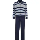 Hajo Sweater "Trainingsanzug", Herren, Gr. 4XL, blau, Obermaterial: 62% Baumwolle CO. 38% Polyester PES., Sweatshirts Sweater