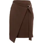 Suri Frey Wickelrock "Wickelrock SFY Freyday", Damen, Gr. L, braun (barolo 629), Obermaterial: 97% Polyester PES. 3% Elasthan EL., Röcke Wickelrock