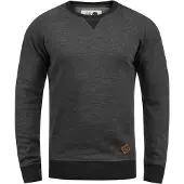 !Solid Kapuzenpullover SOLID "Hoodie SDVitu", Herren, Gr. S, grau (med grau m), Obermaterial: 60% Baumwolle CO. 40% Polyester PES., Pullover Kapuzenpullover