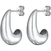 Elli Paar Ohrstecker "Ohrringe Ohrstecker Tropfen 925 Silber" Gr. 23, silber, Ohrringe, Damen, 23, ohne Stein, Silber 925 (Sterlingsilber), Paar Ohrstecker