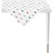 Apelt Tischdecke "5825", grün (grün, weiß), B:100cm L:100cm, Baumwolle, Polyester, Tischdecken, Tischdecke