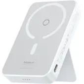 Baseus magnetische Powerbank MagPro PPCXZ05 (P10064101223-00) – USB-C, MagSafe, 5.000 mAh, 20 W, USB-C-Kabel 3 A (30 cm), weiß