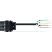 Wago 771-8985/207-303 konfektionierte Anschlussleitung,Eca,Stecker/offenes Ende,dunkelgrau 7718985207303