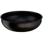 Tefal L76377, Wok-/Bratpfanne, Schwarz, Aluminium, Titan, Thermo-Punkt, Abnehmbar