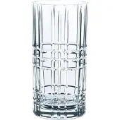 Nachtmann Longdrinkglas "Square", transparent, B:7,7cm H:15,1cm Ø:7,7cm, Kristallglas, Trinkgefäße, Longdrinkglas, Made in Germany, 445 ml, 4-teilig