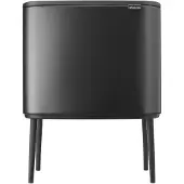 Brabantia Bo Touch Bin 3 x 11 l – 3-Fach-Behälter für Recycling | Soft-Touch-Küc