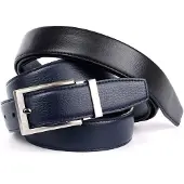 Anthoni Crown Ledergürtel , Herren, Gr. 90, schwarz (dunkelblau, schwarz), Leder, unifarben, Gürtel Ledergürtel, Wendegürtel in dunkelblau und schwarz