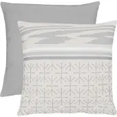 Apelt Dekokissen "3964" Gr. 1, grau (grau, gemustert), B:45cm L:45cm, Baumwolle, Polyester, Dekokissen_Sitzkissen_Kissenhüllen, Dekokissen, Wendekissenhülle mit Füllung, 1 Stück