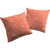 Wirth Dekokissen "Swift" Gr. 1, rot (rot, gemustert), B:40cm L:40cm, Baumwolle, Dekokissen_Sitzkissen_Kissenhüllen, Dekokissen, Kissenhülle ohne Füllung, 2 Stück