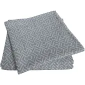Adam Audio Stoffserviette ADAM "Graphic Ventus Light" Gr. 1, blau (rauchblau), B:30cm L:30cm, Obermaterial: 100% Baumwolle, Servietten, Stoffserviette