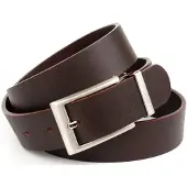 Anthoni Crown Ledergürtel , Herren, Gr. 85, braun, Leder, unifarben, Gürtel Ledergürtel, 3,5 cm Casual-Vollledergürtel