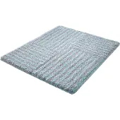 Kleine wolke Badematte "Chelsea, Badvorleger, Badezimmer Teppich", grün (opal), H:20mm, Polyester, Badematten, Badematte, Badteppich, modernes Design, gestreift