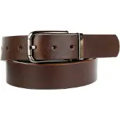 Anthoni Crown Ledergürtel , Herren, Gr. 85, braun, Leder, unifarben, Gürtel Ledergürtel, 3,5 cm breiter Casual-Vollledergürtel