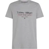Tommy Hilfiger T-Shirt "HILFIGER CENTER STACK TEE" mit großem Schriftprint