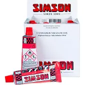 Simson Lösungsröhrchen 30 Ml Rot/Weiß