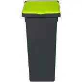 Plafor - Fit Mülleimer mit Deckel 75l – Recycling – Blau