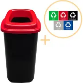 Plafor - Sortierbehälter 45l - Recycling - Rot