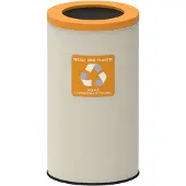 Alda Recyclingbehälter Eko Nord Weiß 75l - Gelb