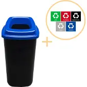 B2X Plafor Sortierbehälter 28L - Recycling - Blau