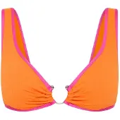 Seafolly - Women's Beach Bound Ring Front Tank - Bikini-Top Gr 32 orange