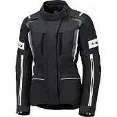 Held 4-Touring II wasserdichte Damen Motorrad Textiljacke, schwarz/weiß, Long S