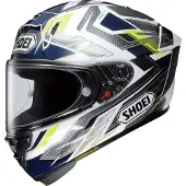Shoei X-SPR Pro Escalate TC-2 Integralhelm Unisex Fiberglas blau, L