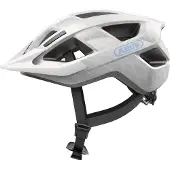 ABUS Fahrradhelm Aduro 3.0 LED - sportiver City-Helm in stilvollem Design für alltägliche und sportliche Touren - mit Rücklicht - für Damen und Herren - Weiß, Größe L (58-62 cm)