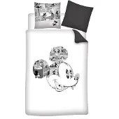 Aymax Disney Mickey Mouse Bettwäsche Cartoon - Baumwolle 135x200cm