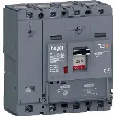 Hager HNS026DC Leistungsschalter h3+ P160 TM ADJ 4P4D N0-100% 25A 40kA CTC
