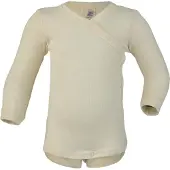 Engel - Kid's Wickelbody L/S - Merinounterwäsche Gr 74/80 beige