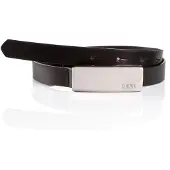 Cinque Koppelgürtel "CAVO", Damen, Gr. 100, schwarz (schwarz uni), Büffelleder, unifarben, Gürtel Koppelgürtel, Mit Logo-Schriftzug