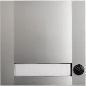Grothe Klingeltaster 1fach 90x90x18,5mm, sil/sw DOMOLUX SIM/SW