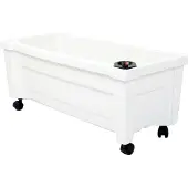 KHW Pflanzkübel Pflanzkasten auf Rollen mit Bewässerungssystem, BxTxH: 79x35x33 cm