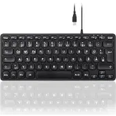 Perixx PERIBOARD-432 DE B USB Keyboard German, QWERTZ Black