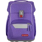Step by step BASIS Schulranzen 4-teiliges Set Purple Konfetti