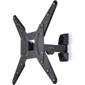 Hama TV-Wandhalterung "Wandhalterung (neigbar, schwenkbar, 32"- 65", VESA 400x400)", schwarz, Gerätehalterungen, bis 20 kg, TV-Wandhalterung