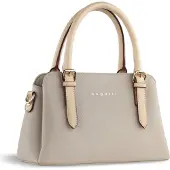 Bugatti Henkeltasche "Damen ELLA", Damen, Gr. B/H/T: 22cm x 17cm x 7cm onesize, beige, Kunstfaser, unifarben, Taschen Henkeltasche