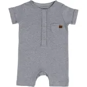 Babys Only Strampler Kurzer Ärmeln Melange Grau - 50