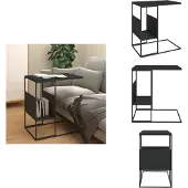 vidaXL Beistelltisch Schwarz 55x36x59,5 cm Holzwerkstoff - Couchtische