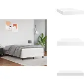 vidaXL Taschenfederkernmatratze Weiß 120x200x20 cm Kunstleder - Matratzen