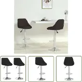 The Living Store Barhocker 2 Stk. Schwarz Kunstleder