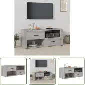The Living Store TV-Schrank Grau Sonoma 100x35x40 cm Holzwerkstoff