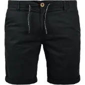Blend Shorts "Shorts BHLenno", Herren, Gr. M, N-Gr, schwarz, Obermaterial: 55% Baumwolle CO. 45% Leinen LI., Hosen Shorts