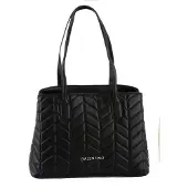 Valentino Elegante schwarze Damentasche mit recycelten Materialien & Fächern